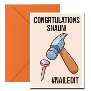 Congratulations You Nailed It Birthday Card Congratulations You Nailed It Birthday Card