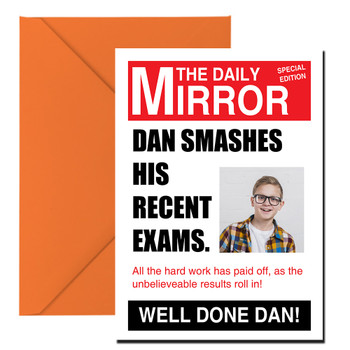 Exam Headline Style Birthday Card Exam Headline Style Birthday Card