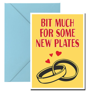 Bit Much For Some New Plates Birthday Card Bit Much For Some New Plates Birthday Card