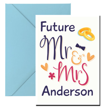 Future Mr And Mrs Any Name Birthday Card Future Mr And Mrs Any Name Birthday Card