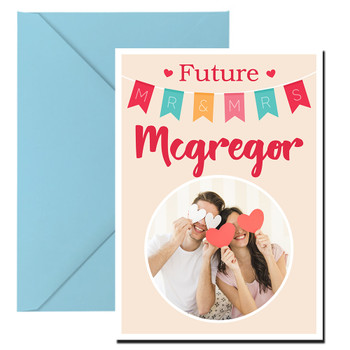 Future Mr And Mrs Name And Pic Birthday Card Future Mr And Mrs Name And Pic Birthday Card