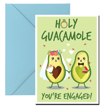 Holy Guacamole Youre Engaged Birthday Card Holy Guacamole Youre Engaged Birthday Card