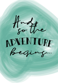 And So The Adventure Begins Birthday Card