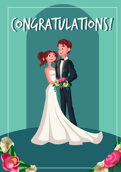 Congratulations Couple At Alter Birthday Card