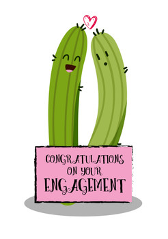 Congratulations On Your Engagement Cute Veg Birthday Card Congratulations On Your Engagement Cute Veg Birthday Card