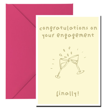 Congratulations On Your Engagement Finally Birthday Card Congratulations On Your Engagement Finally Birthday Card