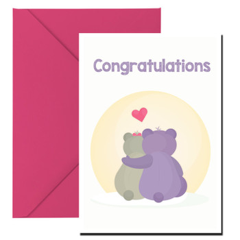 Congratulations Teddy Bears Birthday Card Congratulations Teddy Bears Birthday Card