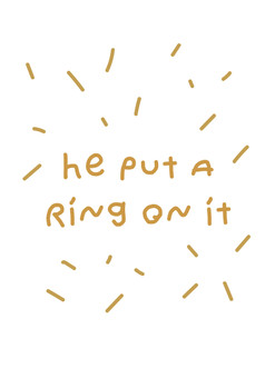 He Put A Ring On It Birthday Card He Put A Ring On It Birthday Card