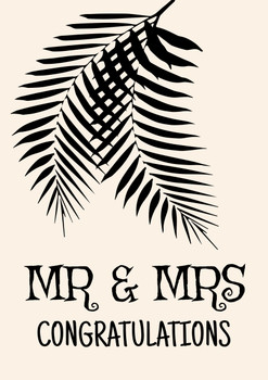 Mr And Mrs Congratulations Feathers Birthday Card Mr And Mrs Congratulations Feathers Birthday Card