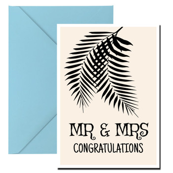 Mr And Mrs Congratulations Feathers Birthday Card Mr And Mrs Congratulations Feathers Birthday Card