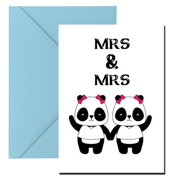 Mrs And Mrs Panda Birthday Card Mrs And Mrs Panda Birthday Card