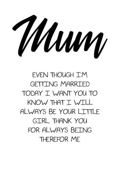 Mum Even Though I Am Getting Married Birthday Card Mum Even Though I Am Getting Married Birthday Card
