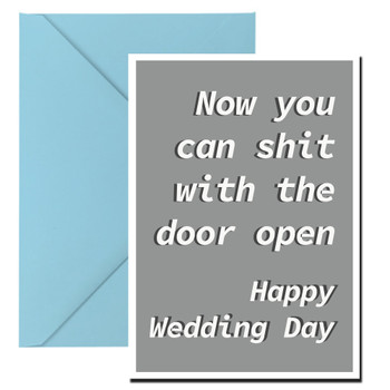 Now You Can Shit With The Door Open Birthday Card Now You Can Shit With The Door Open Birthday Card
