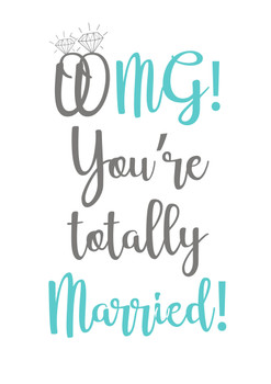 Omg Youre Totally Married Birthday Card Omg Youre Totally Married Birthday Card