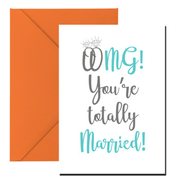 Omg Youre Totally Married Birthday Card Omg Youre Totally Married Birthday Card