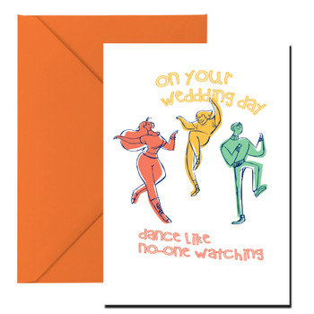 On Your Wedding Day Dance Like No One Is Watching Birthday Card On Your Wedding Day Dance Like No One Is Watching Birthday Card