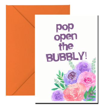 Pop Open The Bubbly Birthday Card Pop Open The Bubbly Birthday Card