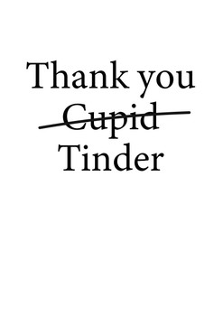 Thanks You Tinder Birthday Card Thanks You Tinder Birthday Card