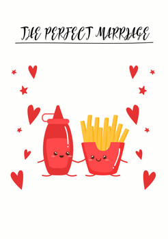 The Perfect Marriage Ketchup And Chips Birthday Card The Perfect Marriage Ketchup And Chips Birthday Card
