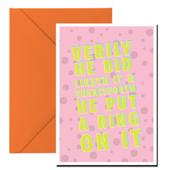 Verily He Did Liketh Birthday Card