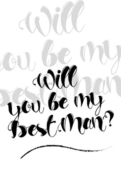 Will You Be My Best Man Birthday Card Will You Be My Best Man Birthday Card