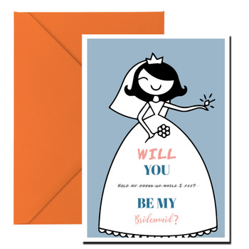 Will You Be My Bridesmaid Funny Birthday Card Will You Be My Bridesmaid Funny Birthday Card