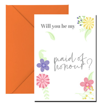 Will You Be My Maid Of Honour 2 Birthday Card Will You Be My Maid Of Honour 2 Birthday Card