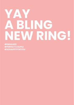 Yay A Bling New Ring Birthday Card