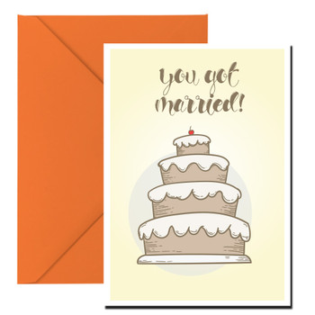 You Got Married Large Cake Birthday Card You Got Married Large Cake Birthday Card