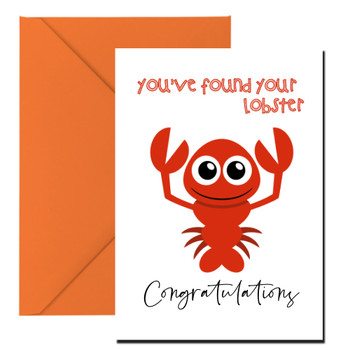 Youve Found Your Lobster Congratulations Birthday Card Youve Found Your Lobster Congratulations Birthday Card