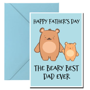 Funny Fathers Day Card 74 Youre The Bearly Best Dad Funny Fathers Day Card 74 Youre The Bearly Best Dad