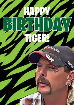 Happy Birthday Tiger Birthday Card Happy Birthday Tiger Birthday Card