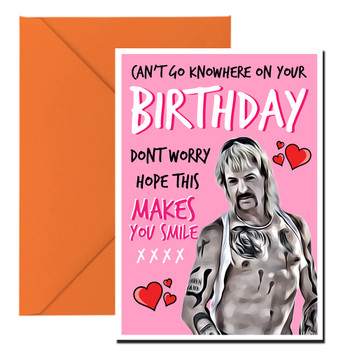 Pink Carole Baskin Card Birthday Card Pink Carole Baskin Card Birthday Card