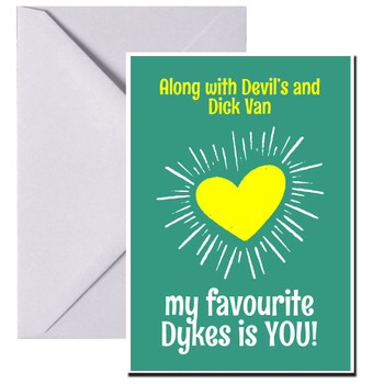 Along With Devil And Dick Van Your My Fav Dyke Gay Lgbt Birthday Card