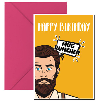 Happy Birthday Mug Runcher Gay Lgbt Birthday Card