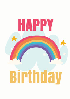 Happy Birthday Rainbow 2 Gay Lgbt Birthday Card Happy Birthday Rainbow 2 Gay Lgbt Birthday Card
