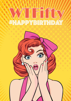 Wtf Fity Gay Lgbt Birthday Card