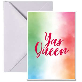 Yas Queen 5 Gay Lgbt Birthday Card