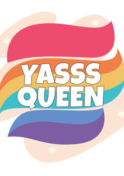 Yasss Queen Toothpaste Gay Lgbt Birthday Card