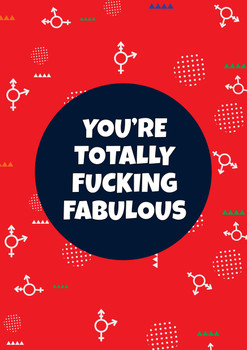 You Are Totally Effing Fabulous Gay Lgbt Birthday Card