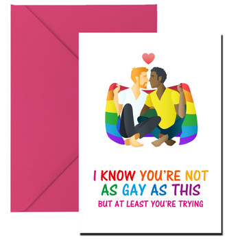You May Not Be As Gay As This Gay Lgbt Birthday Card You May Not Be As Gay As This Gay Lgbt Birthday Card