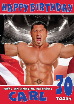 Batista 1 Wwe Birthday Card