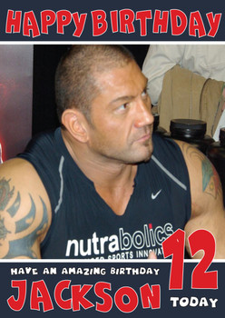 Batista 2 Wwe Birthday Card Batista 2 Wwe Birthday Card