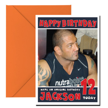 Batista 2 Wwe Birthday Card Batista 2 Wwe Birthday Card