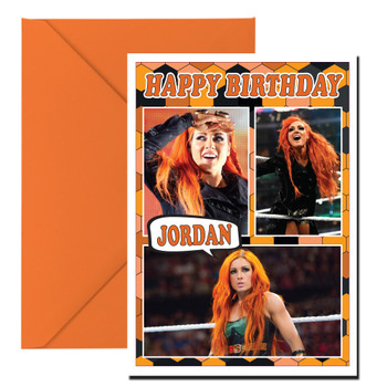 Becky Lynch New Design 1 Ke Birthday Card