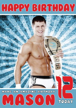 Cody Runnels Wwe Birthday Card