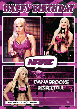 Dana Brooke New Design 1 Ke Birthday Card Dana Brooke New Design 1 Ke Birthday Card