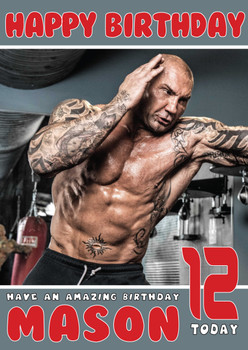 Dave Bautista Wwe Birthday Card