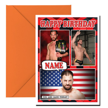 Drew Gulak New Design 1 Ke Birthday Card