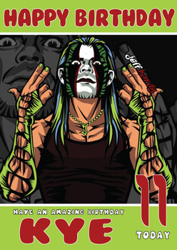 Jeff Hardy 1 Wwe Birthday Card Jeff Hardy 1 Wwe Birthday Card